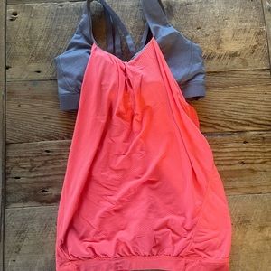 Lululemon athletic sport bra and top size 8